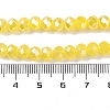 Baking Electroplate Glass Beads Strands DGLA-A039-J10mm-B23-4