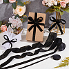 5 Rolls 5 Styles Sparkle Single Face Velvet Ribbons SRIB-BC0001-21B-5