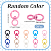 30Pcs Spray Painted Alloy Swivel Clasps FIND-SP0004-94-2