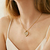 Valentine's Day Brass Micro Pave Clear Cubic Zirconia Pendant Necklaces for Women WG634DA-02-2