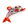 Handmade Silver Foil Lampwork Big Pendants LS-LAMP-T023-13E-2