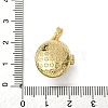 Brass Enamel Locket Pendants KK-F912-05B-G-4