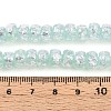 Luminous Handmade Silver Foil Glass Beads Strands FOIL-N029-02B-05-5
