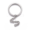 Tarnish Resistant 304 Stainless Steel Split Key Ring Clasps STAS-L226-009E-2