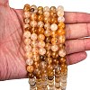 Natural Yellow Hematoid Quartz Round Beads Strands X-G-F266-09-8mm-3