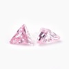 Cubic Zirconia Pointed Back Cabochons ZIRC-WH0001-A02-2