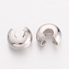Brass Crimp Beads Covers X-EC266-2NF-2