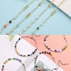 Handmade Glass Beads Anklets AJEW-SZ0001-81-5