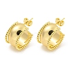 Rack Plating Brass Stud Earrings EJEW-M247-05G-1
