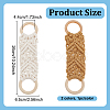 2Pcs 2 Colors Handmade Macrame Cotton Hanging Towel Holder HJEW-GO0001-14-2