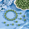 100Pcs Polymer Clay Pave Rhinestone Beads RB-OC0001-09-5