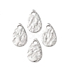 Hammered 304 Stainless Steel Pendants STAS-G385-03P-1