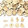 50 Pcs Unfinished Blank Wooden Slices for Painting Arts WOOD-CJC0011-17B-1