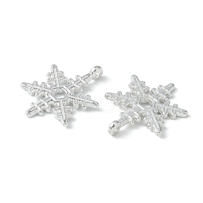 Christmas Snowflake Tibetan Style Alloy Pendants LF0353Y-NFS-1