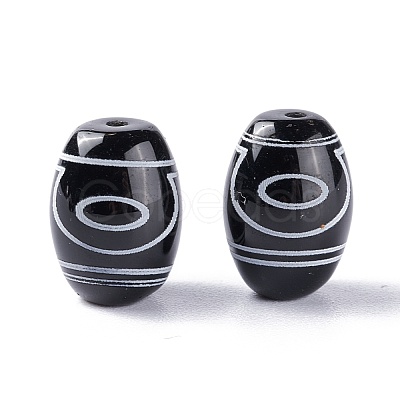 Tibetan Style dZi Beads TDZI-Z001-48-1