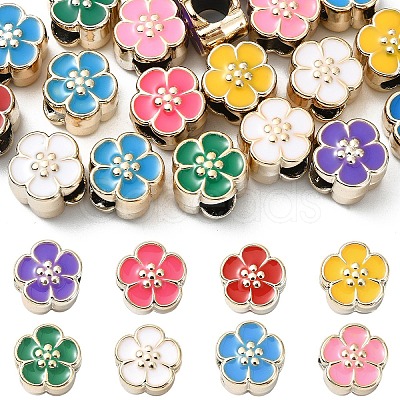 20Pcs UV Plating Acrylic European Beads OACR-YW0003-67-1