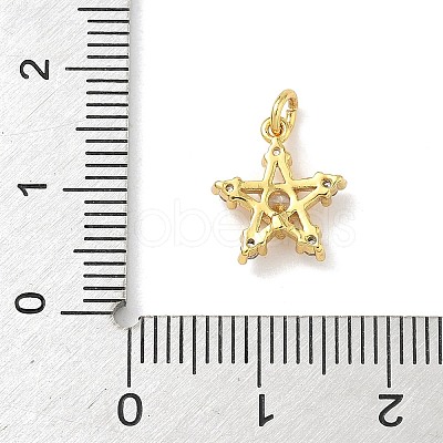 Brass Micro Pave Cubic Zirconia Pendants LS-KK-H528-02G-1