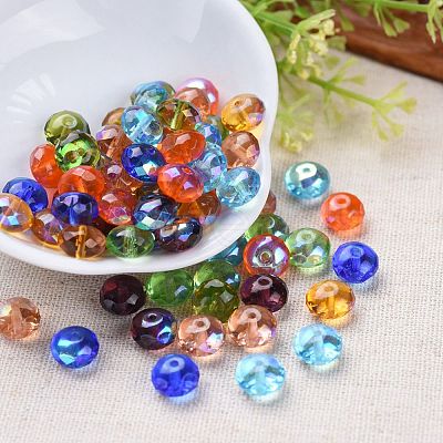 Electroplate Czech Glass Beads LAMP-D180-02-1