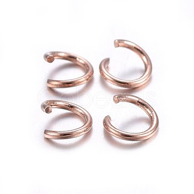 304 Stainless Steel Open Jump Rings X-STAS-O107-06RG-A-1