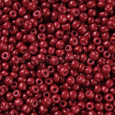 Baking Paint Glass Seed Beads SEED-US0003-3mm-K14-1