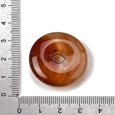 Natural Red Banded Agate(Dyed & Heated) Pendants G-F820-13A-16-1