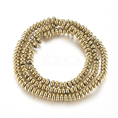 Non-magnetic Synthetic Hematite Beads Strands X-G-G826-02G-4mm-1