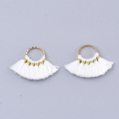 Polycotton(Polyester Cotton) Tassel Pendants Decorations FIND-S302-11O-1