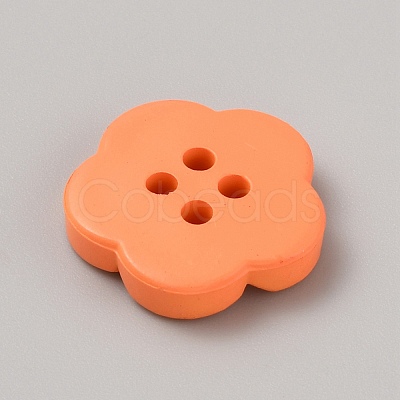 Spray Painted Plastic Buttons FIND-WH0152-394B-05-1