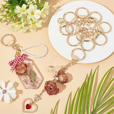 12Pcs Alloy Swivel Clasp FIND-SC0010-10KCG-1
