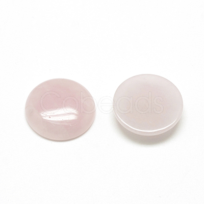 Natural Rose Quartz Cabochons G-R416-12mm-48-1