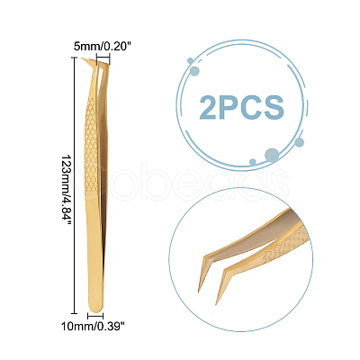 201 Stainless Steel Tweezers MRMJ-WH0087-15G-1