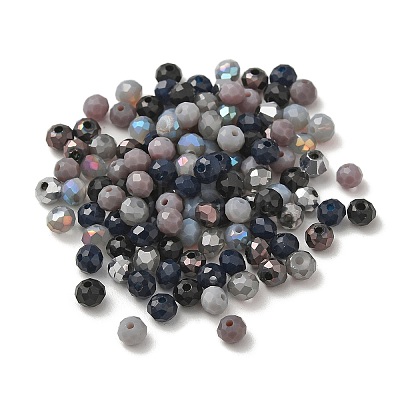 Electroplate Glass Beads GLAA-D020-01C-1