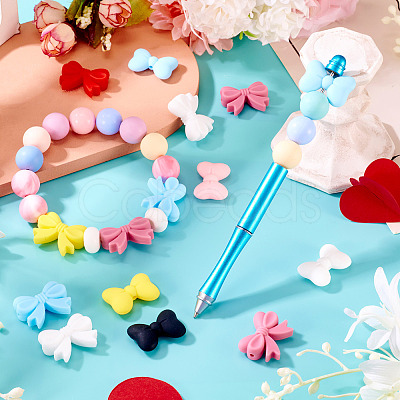 24Pcs 12 Styles Silicone Beads SIL-TA0002-93-1