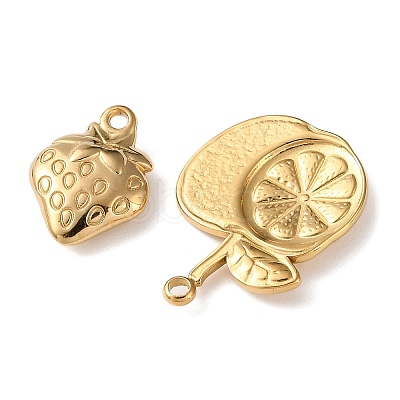 10Pcs 304 Stainless Steel Pendants STAS-P426-09G-1
