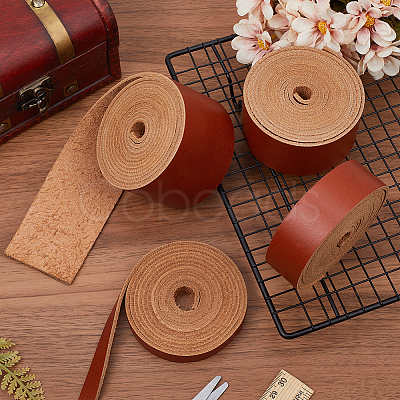 2M Flat AB Grade Cowhide Leather Cord AJEW-WH0479-73D-03-1