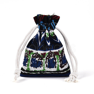 Ethnic Style Burlap Packing Pouches ABAG-N009-06A-02-1