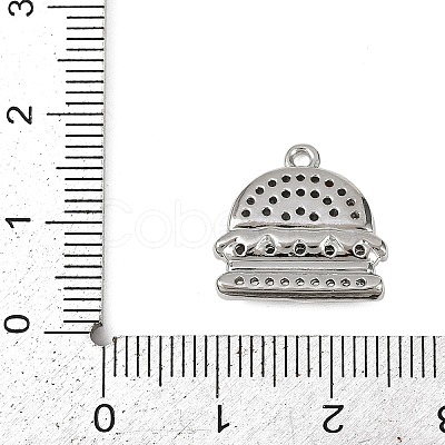Brass Micro Pave Clear Cubic Zirconia Pendants KK-L238-16P-1