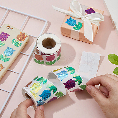2Rolls Coated Paper Self-adhesive Stickers Roll STIC-FH0001-27C-1