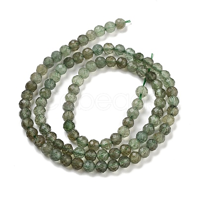 Natural Green Apatite Beads Strands G-G105-A01-03-1