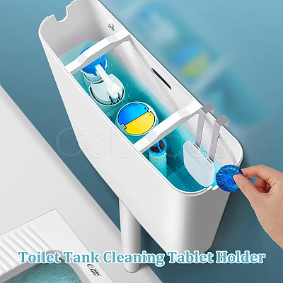 Stainless Steel & ABS Plastic Toilet Tank Cleaning Tablet Holder AJEW-WH0817-026-1