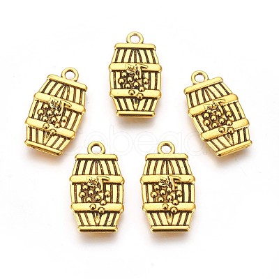 Tibetan Style Alloy Pendants TIBEB-A11923-AG-FF-1