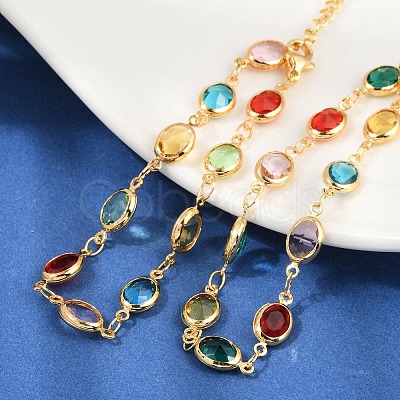 304 Stainless Steel Oval Link Bracelets for Woman BJEW-S157-10G-1