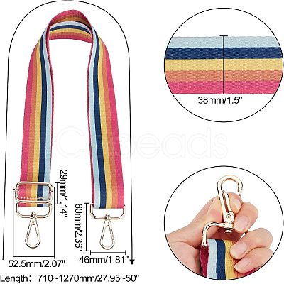 Polyester Adjustable Bag Strap FIND-WH0070-16B-1