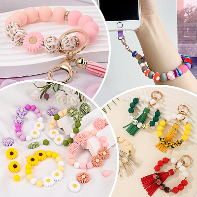 136Pcs Silicone Beads SIL-PA0001-52-1
