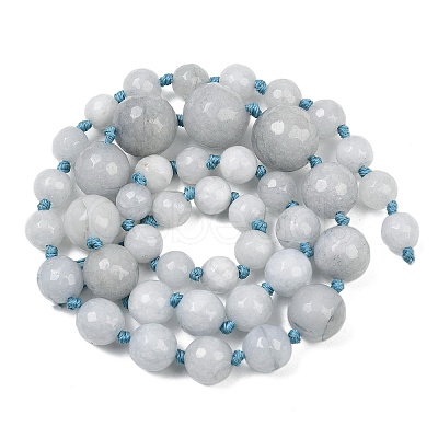 Natural White Jade Beads Strands G-Z105-A01-01B-1
