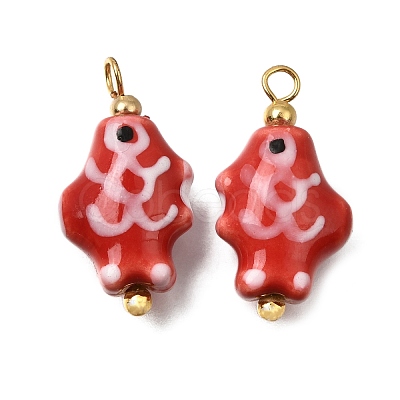 Handmade Porcelain Pendants PR-CBA0027-03G-03-1