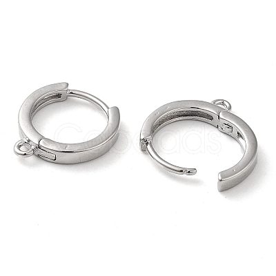 Brass Hoop Earrings Finding KK-H455-62P-1