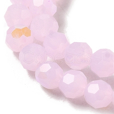 Imitation Jade Glass Beads Strands EGLA-A035-J4mm-L02-1