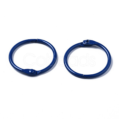 Spray Painted Iron Split Key Rings IFIN-T017-01B-1