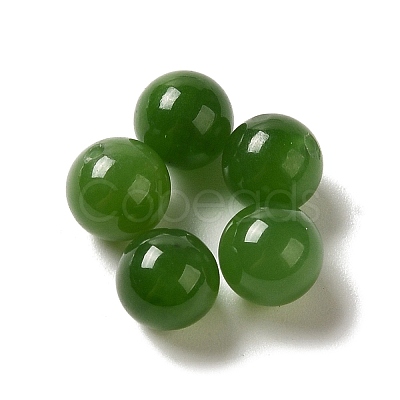 Natural Nephrite Jade/Hetian Jade Beads G-NH0001-08A-1